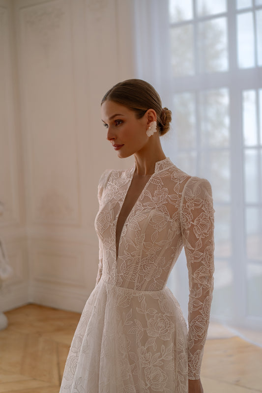 BLANSH Vintage Lace Mermaid kāzu kleita