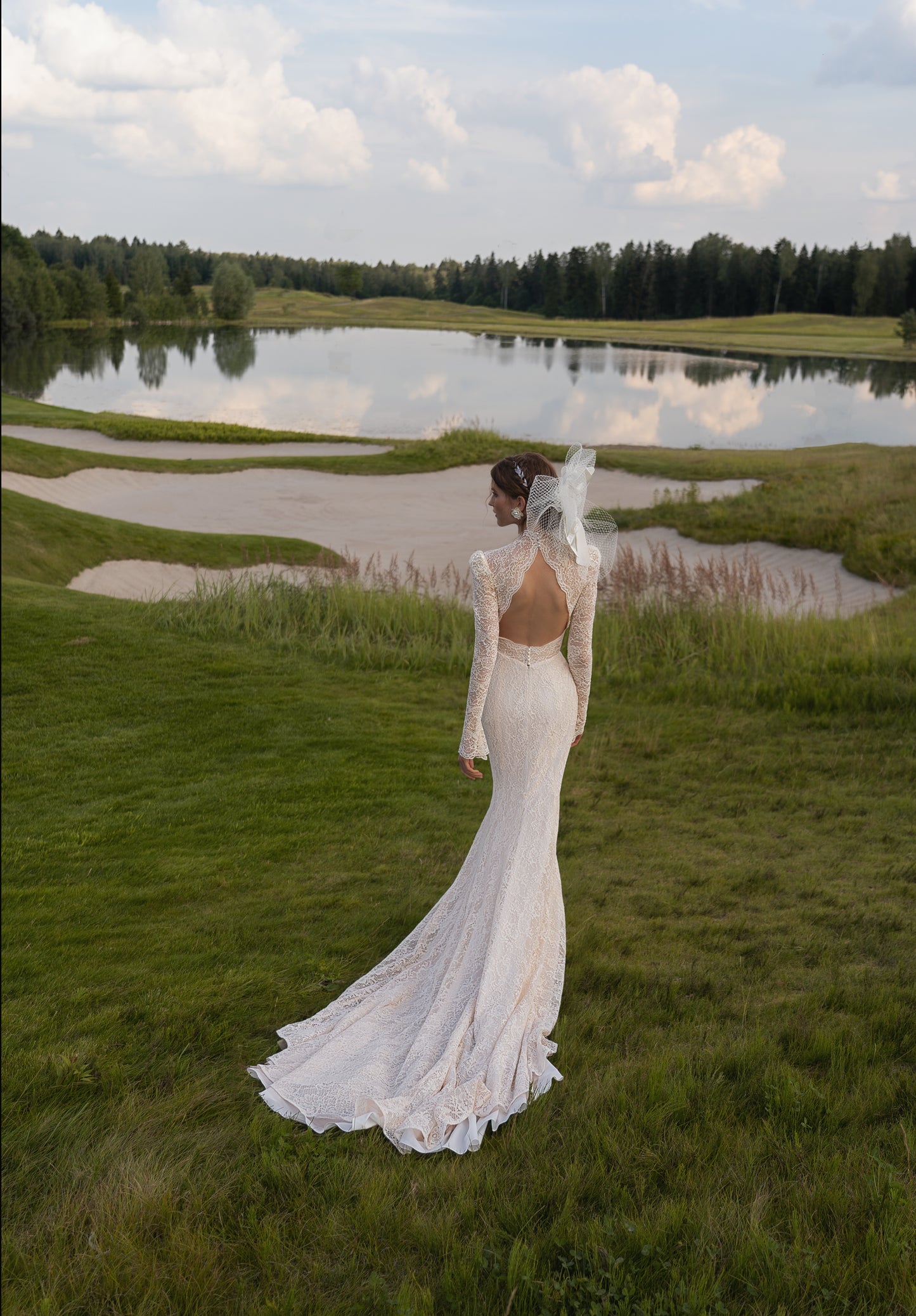 BLANSH Vintage Lace Mermaid Wedding Dress