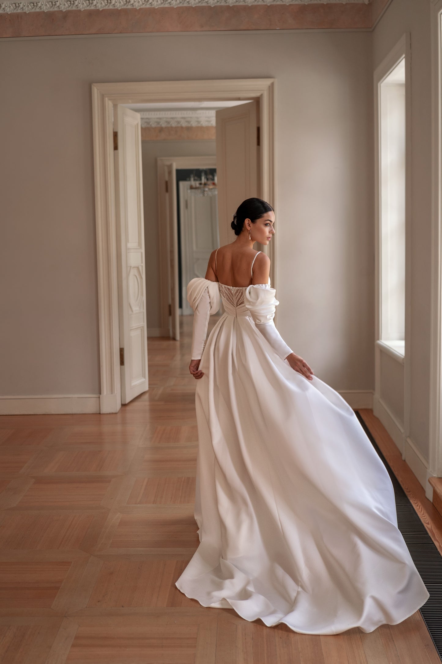 GREIDA Satin wedding dress