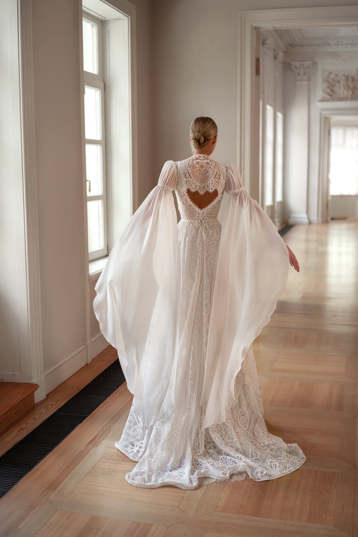 IYA Bohemian Lace Bridal Gown