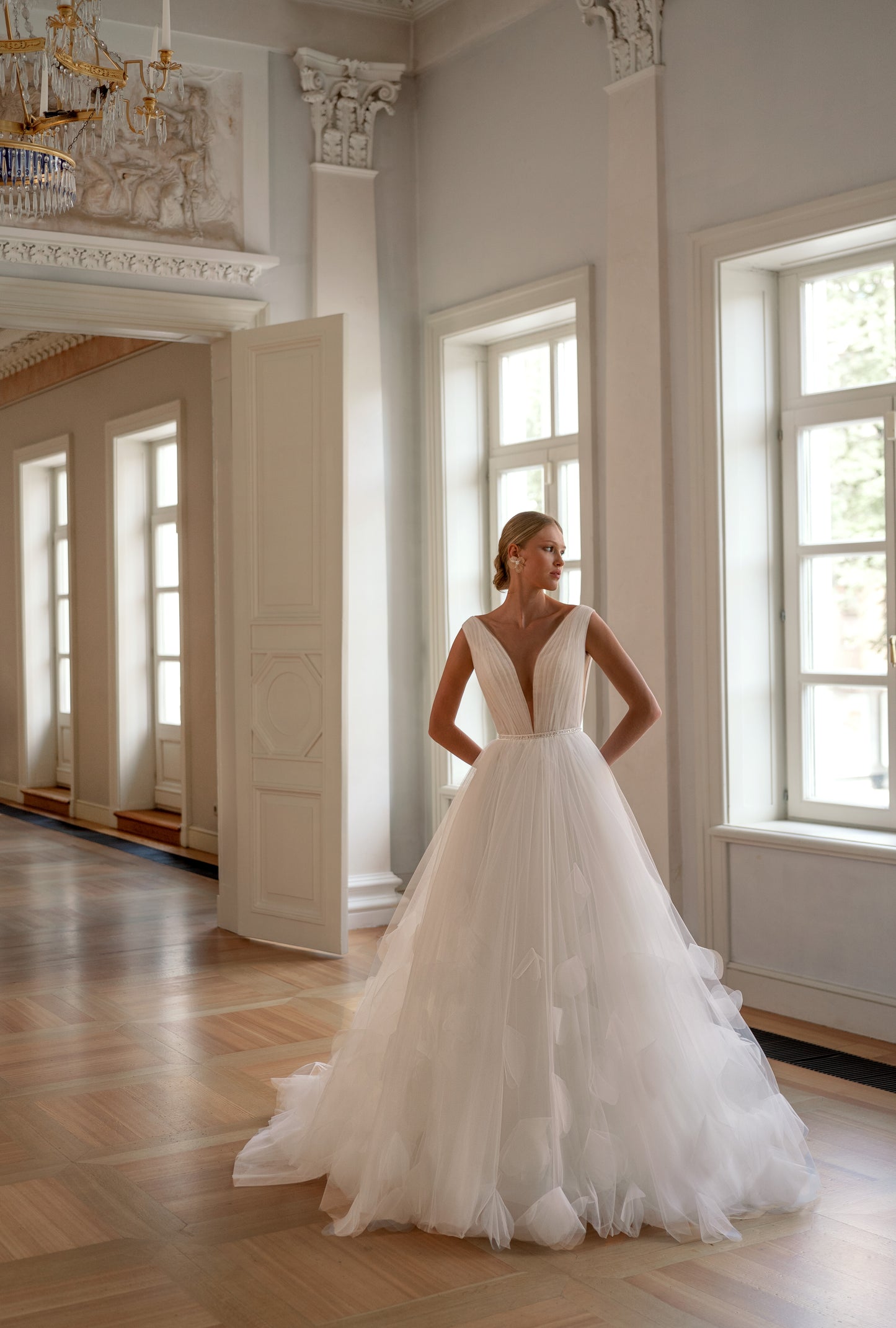 OZA Romantic 3D Flower Wedding Dress