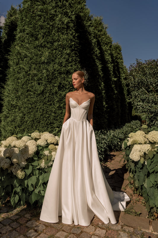 SANLAR Satin wedding dress
