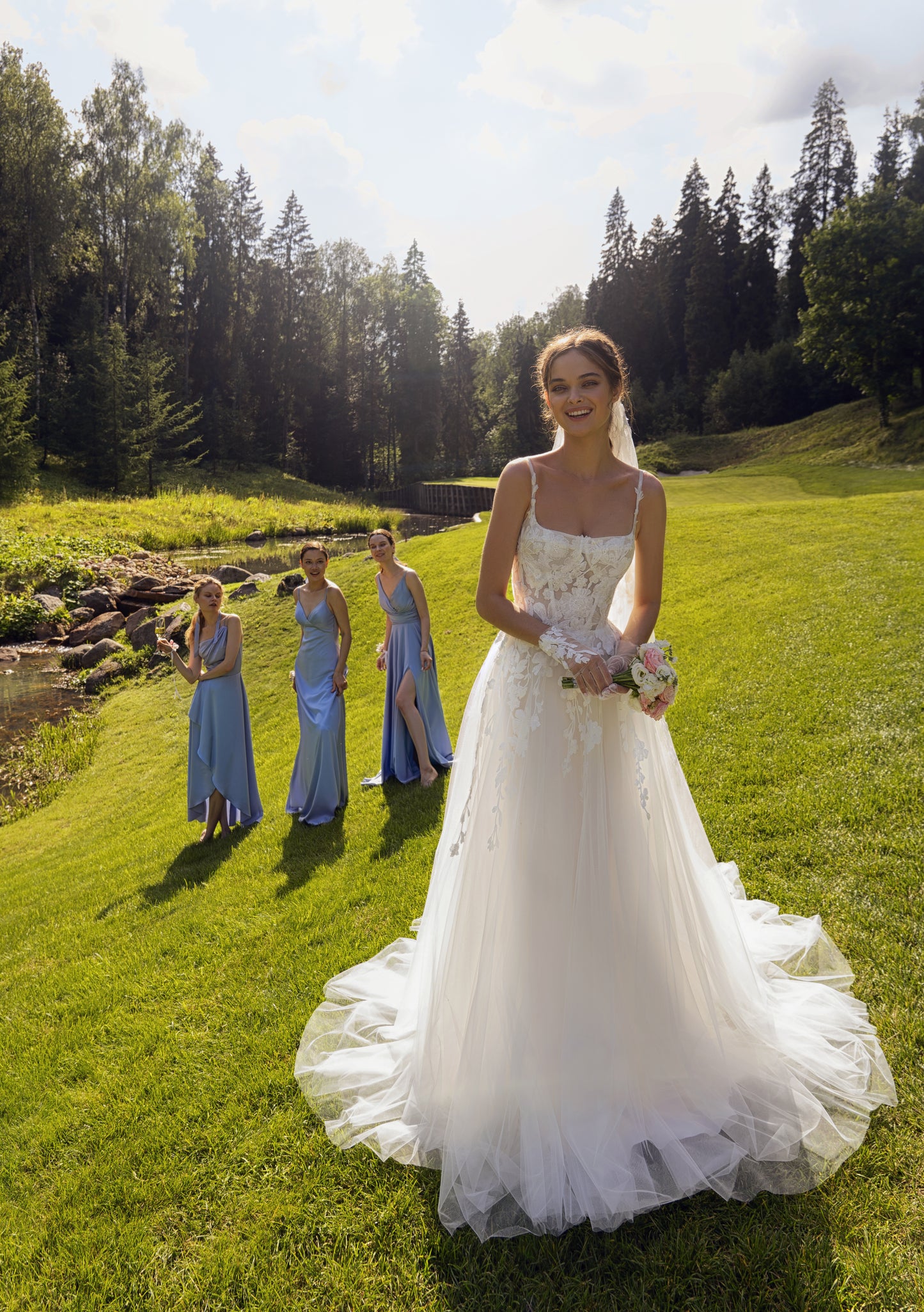 TEISHA Flower Lace Bridal Gown