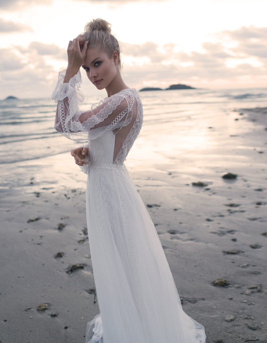 ARMEL- Sensuāla Bohēmijas kāzu kleita