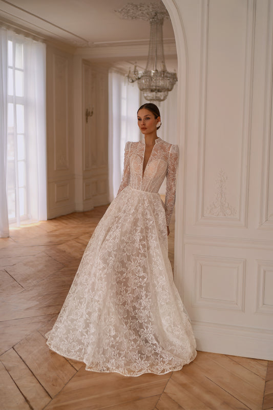 BLANSH Vintage Lace Mermaid kāzu kleita