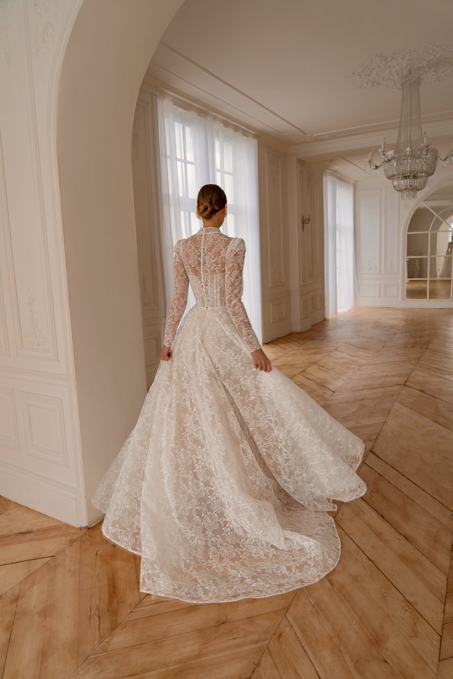 BLANSH Vintage Lace Mermaid kāzu kleita