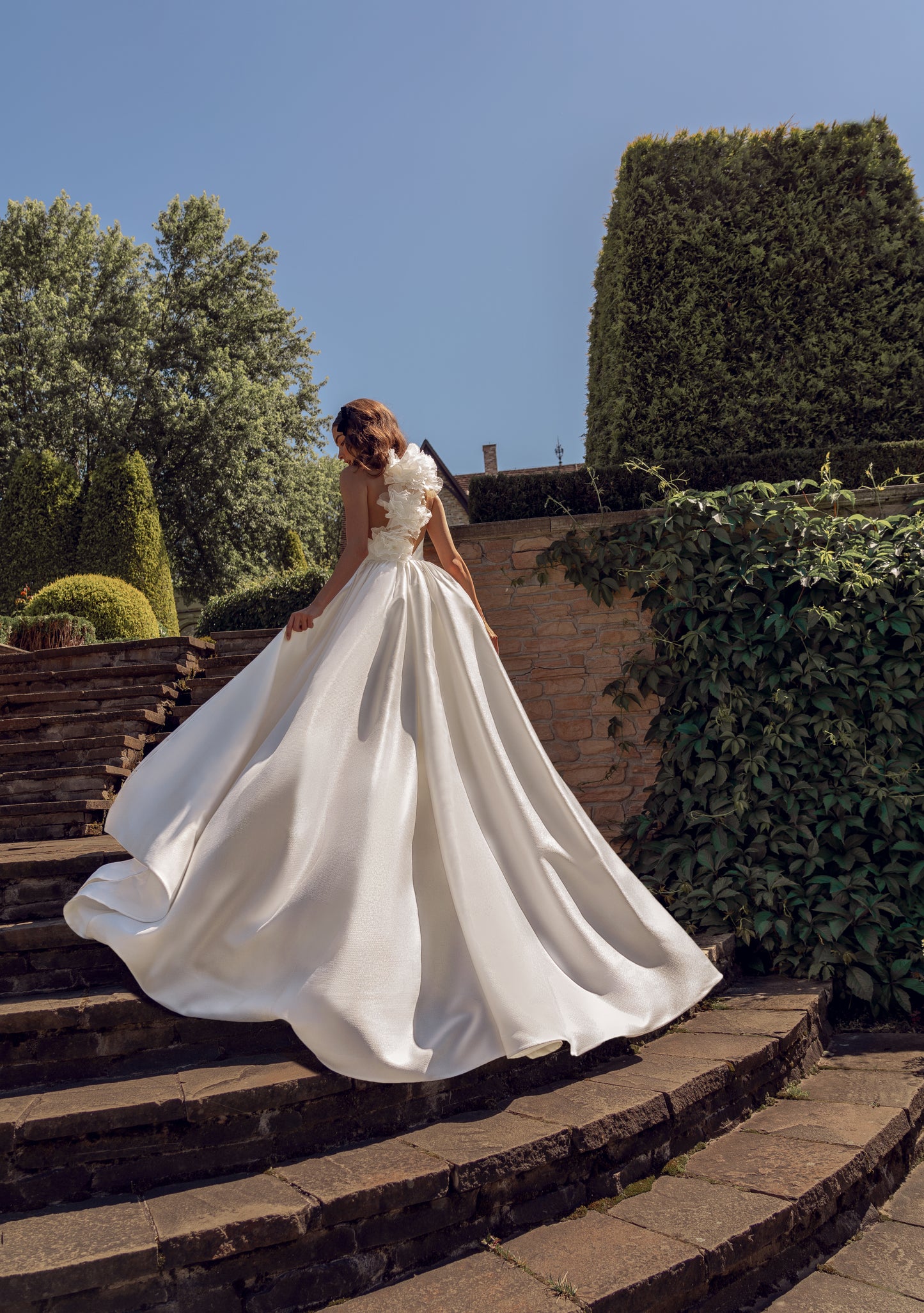 HAYLEY-Wedding dress with removable skirt