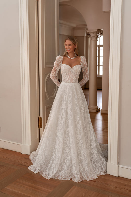 MIRONA- Lace Wedding Dress