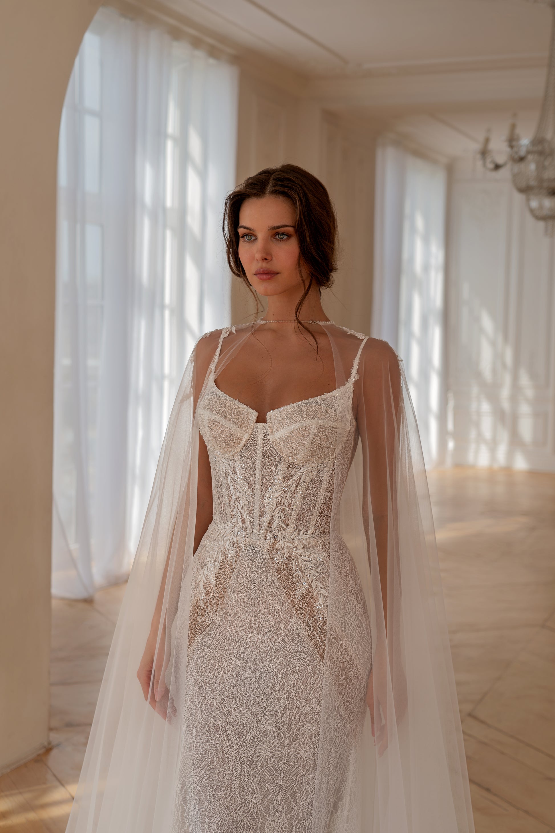 SONIA Fitted Lace Corset Wedding Dress FIORE SONIA Fitted Lace Corset Wedding Dress FIORE